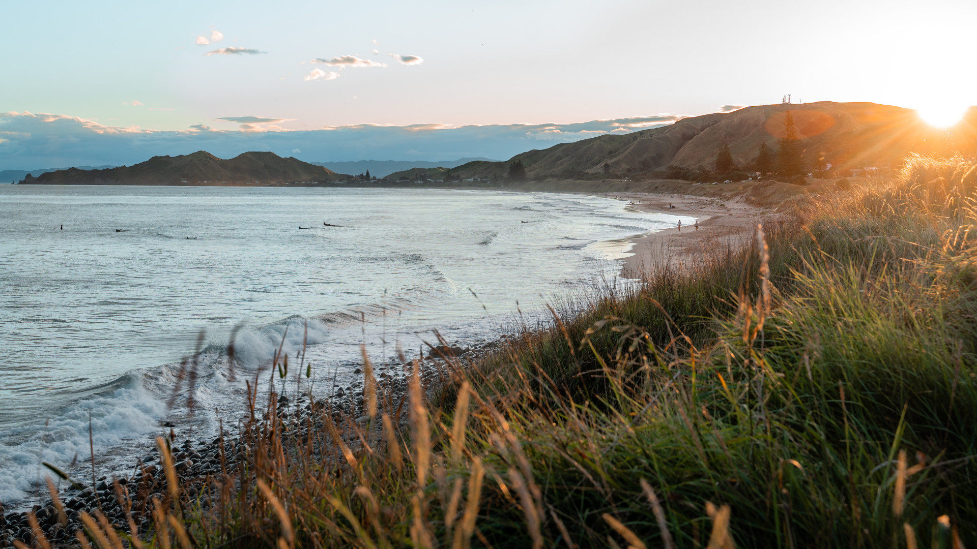 Wainui Beach Sunset